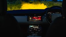 Car Dashboard With Digital Speedometer