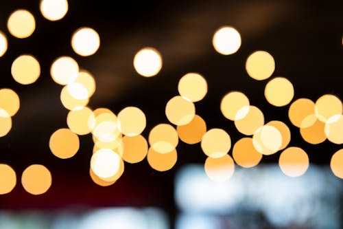 Bokeh Photography of Yellow Lights