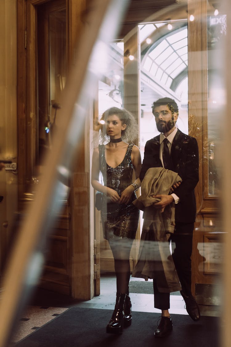 Elegant Couple In A Hall 