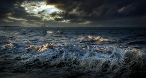 Sea Under Dark Clouds