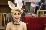 Woman With Bunny Ears Statue