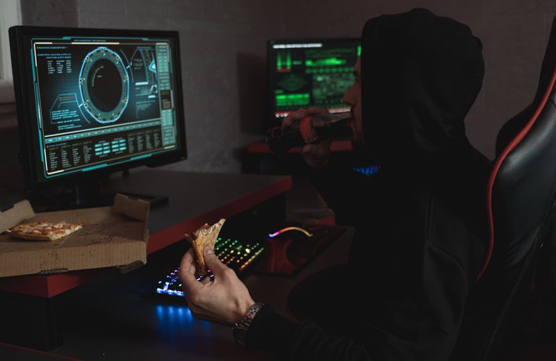 Cybersecurity team at work
