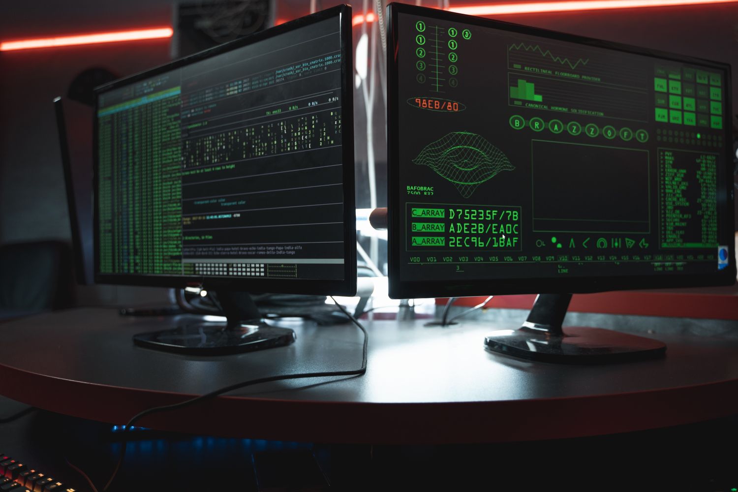 Tech background with code