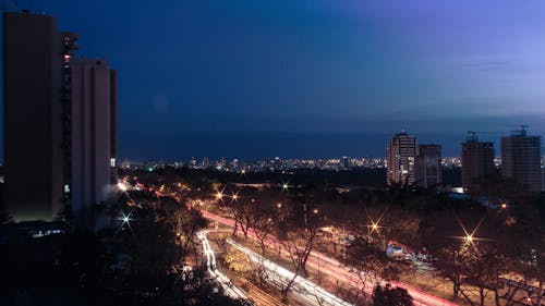 Free stock photo of city, long exposure, night