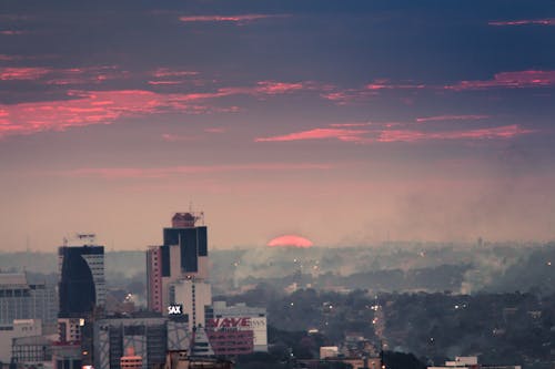 Free stock photo of city, skyline, sunset