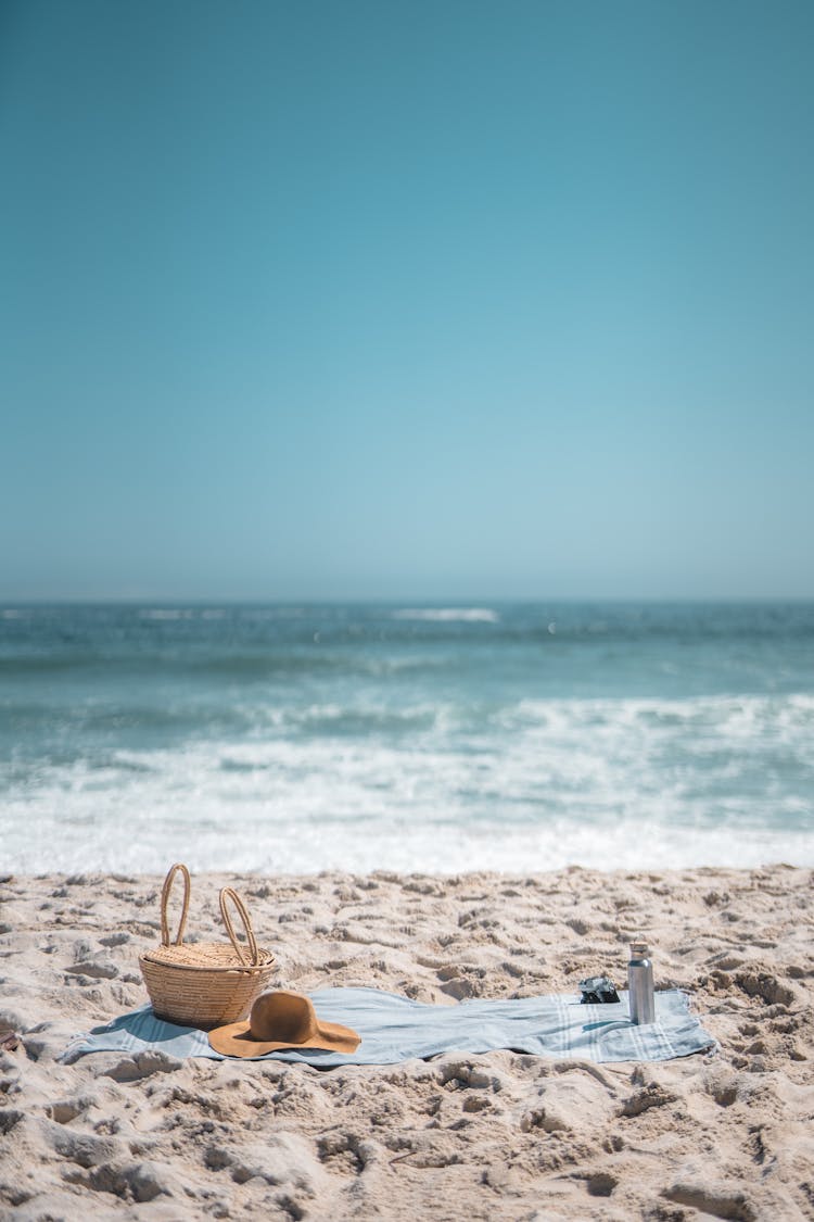 Picnic Setup At The Beach During Daytime