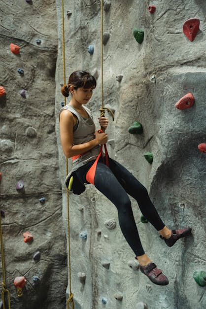 Female Male Climbing Outfit Training On Stock Photo 1500646976