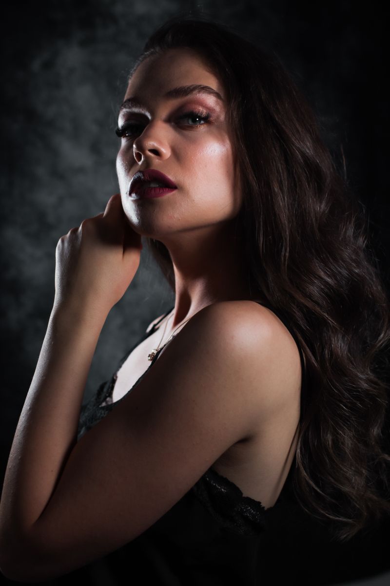 Editorial hair portrait