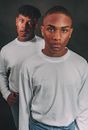 Man in White Crew Neck Sweater