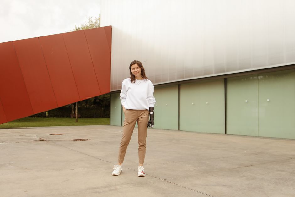 Lightweight cotton twill chinos styled with a poplin shirt for a preppy summer look.
