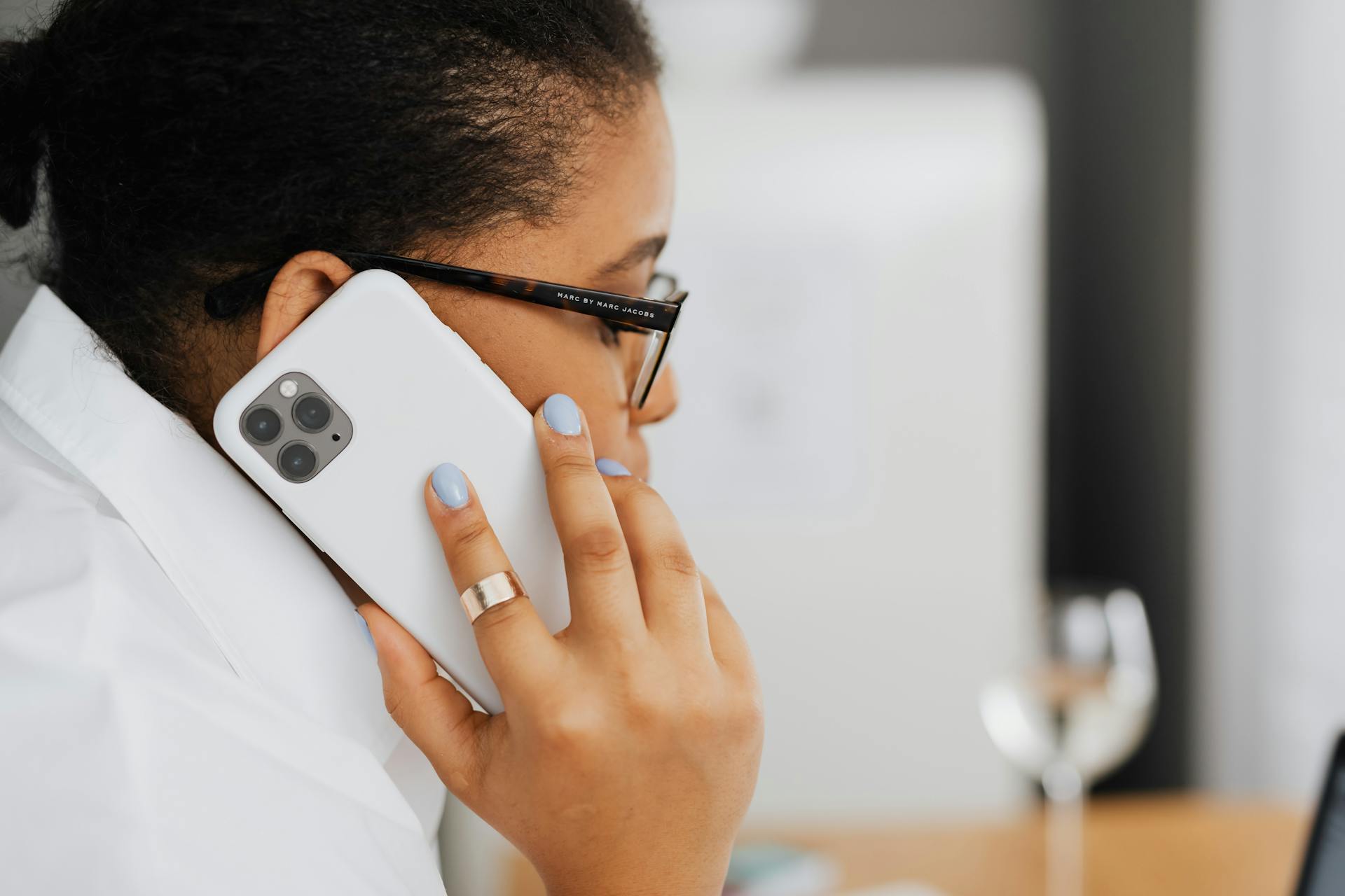 A Woman on a Phone Call