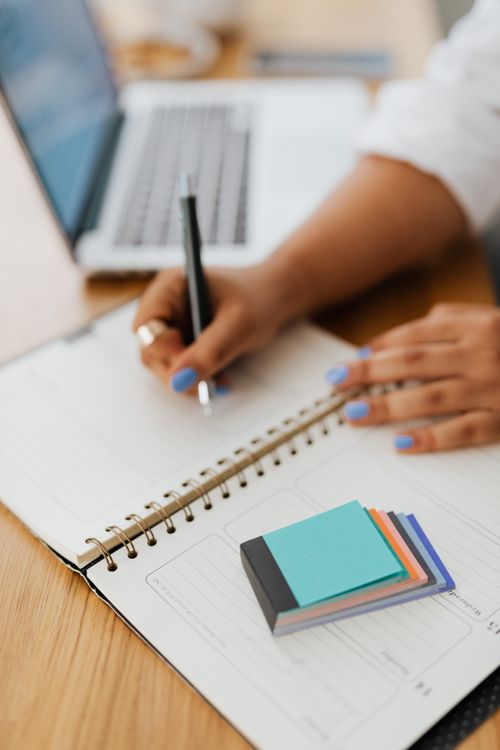 Write In The Notebook Hands Writing in Notebook · Free Stock Photo