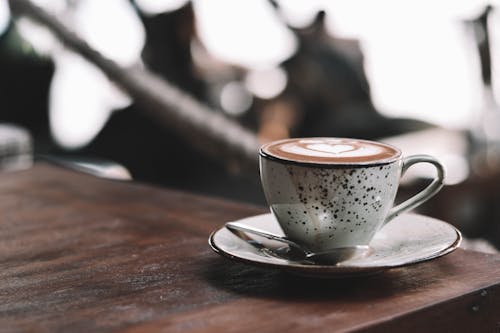 Free Close-Up View of a Latte Stock Photo