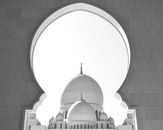 Symmetrical View of Architecture with Cupolas