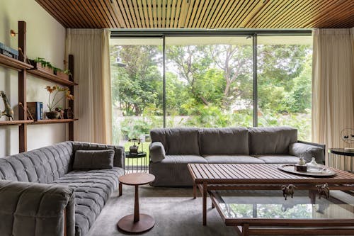 Sofas and Coffee Table in Modern House