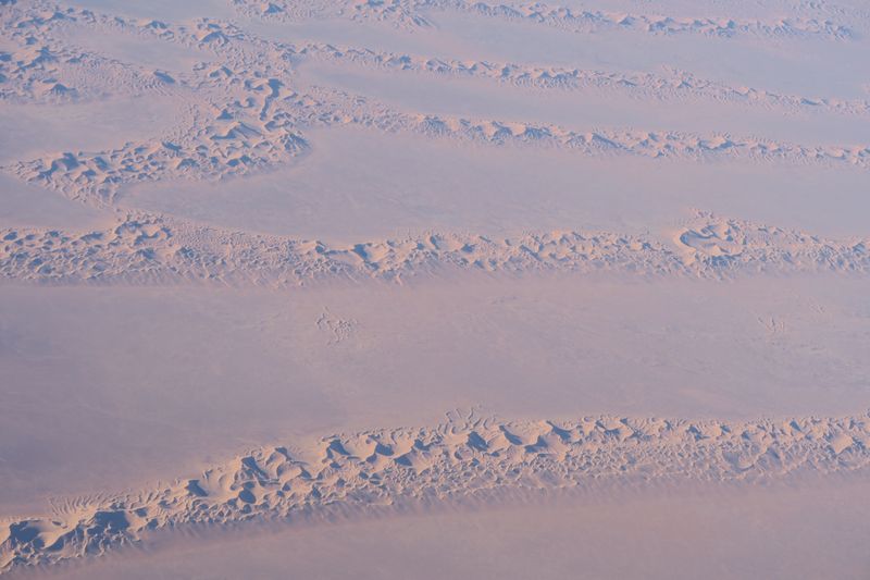 Vue aérienne désert Sahara