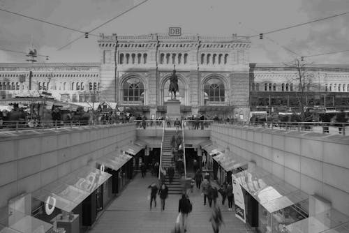 Grayscale Photography of Building