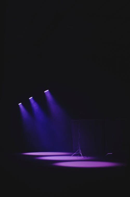 Free Purple Lights on a Stage Stock Photo