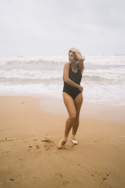 Woman Posing at the Beach