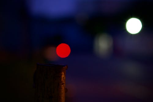 Free stock photo of blue and red, bokeh, dystopia Stock Photo