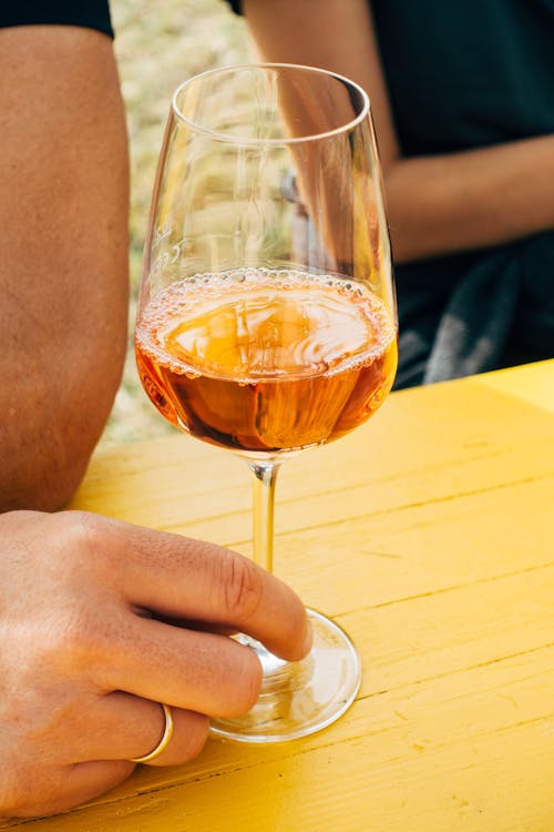 Close-Up Photo of an Alcoholic Drink in a Wine Glass