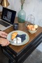 Sliced Apple on White Ceramic Plate
