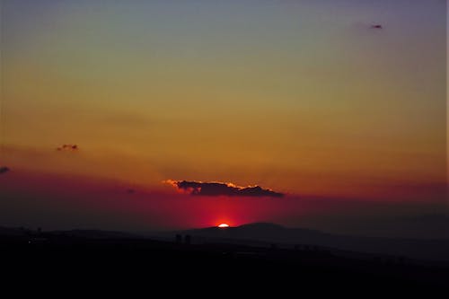 Free stock photo of afterglow, sunset, sunset landscape