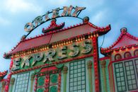 Asian Architecture Building on the Background of a Blue Sky