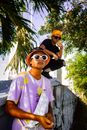 Men in Hats and Sunglasses under Palm Tree