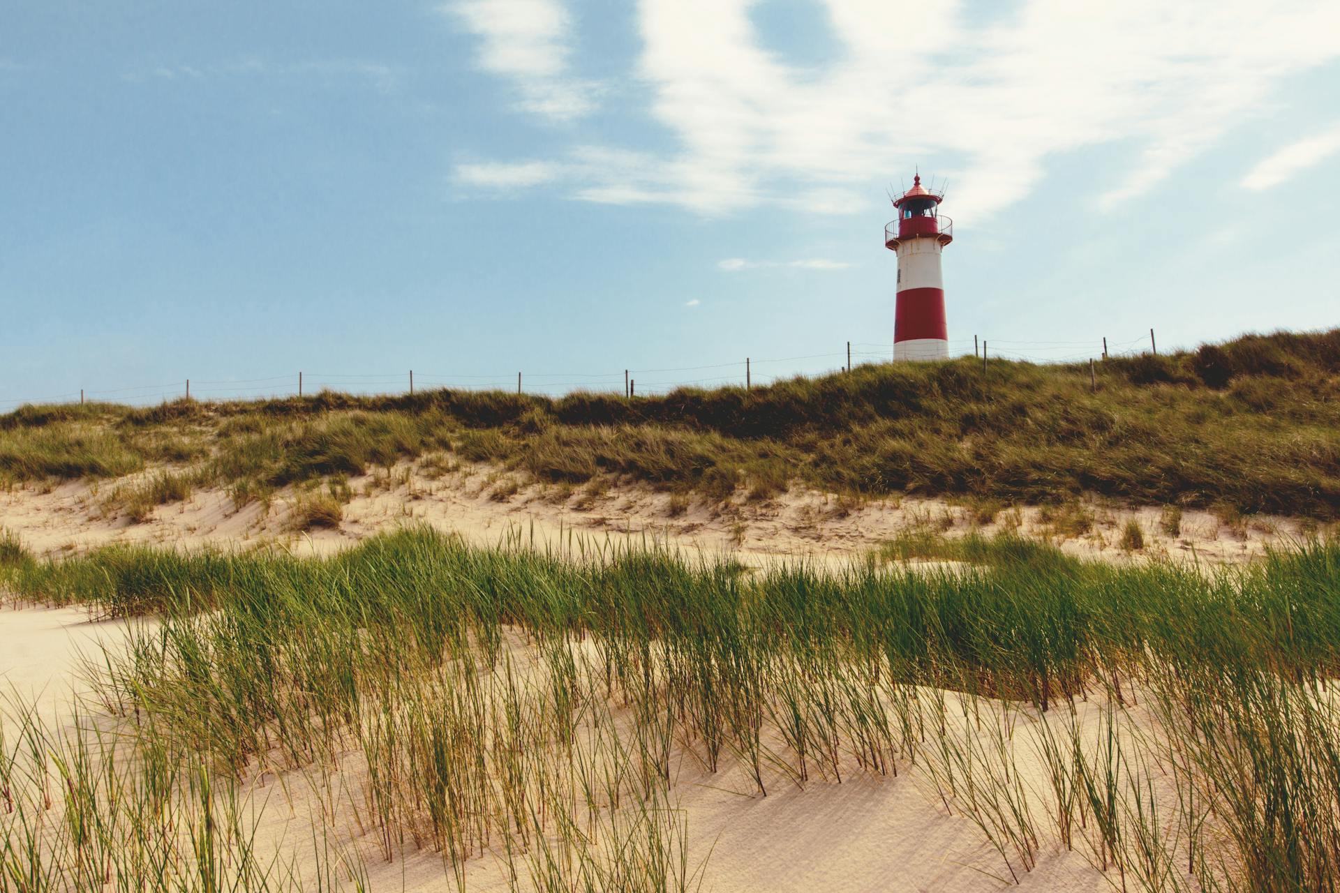 White and Red Lighthouse