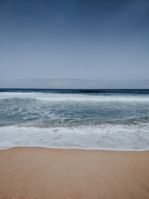 Sea Waves Crashing on Shore