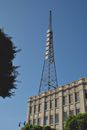 Lace Metal Tower and Beige Building Facade 