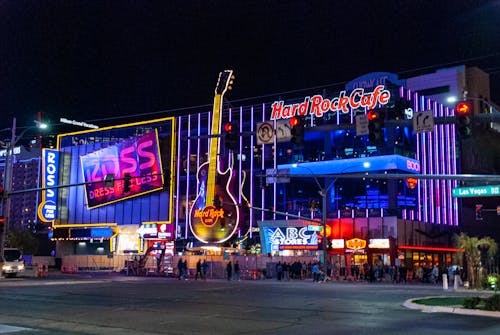 Free Hard Rock Cafe in Las Vegas Stock Photo