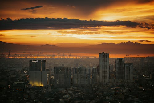 Cityscape At Sunset