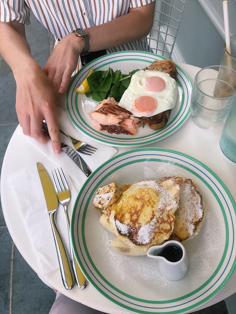 Person Eating Breakfast