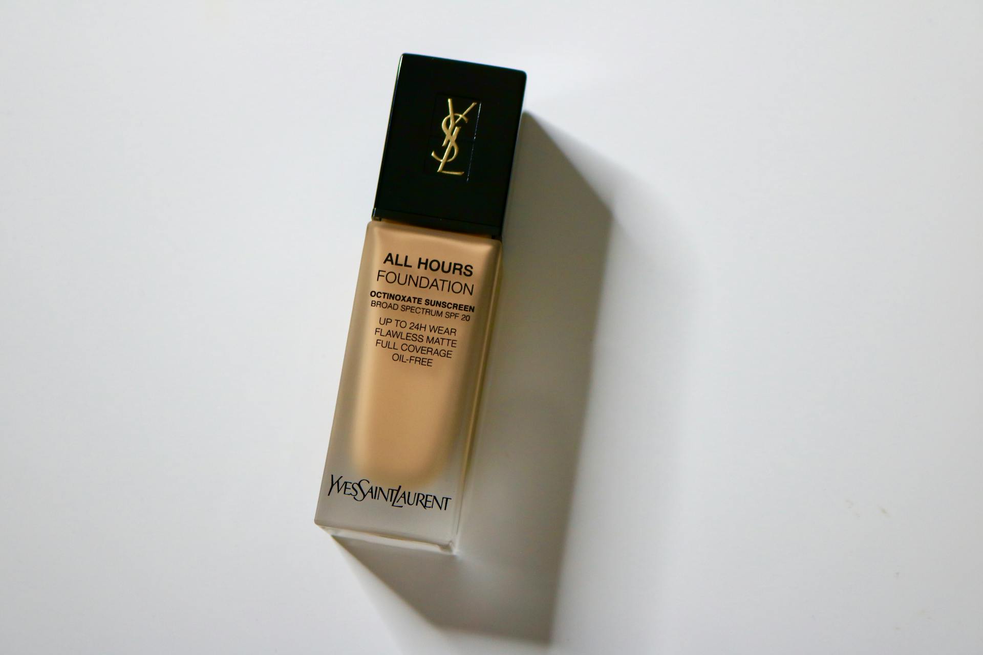 Elegant matte foundation offering full coverage and long-lasting wear.