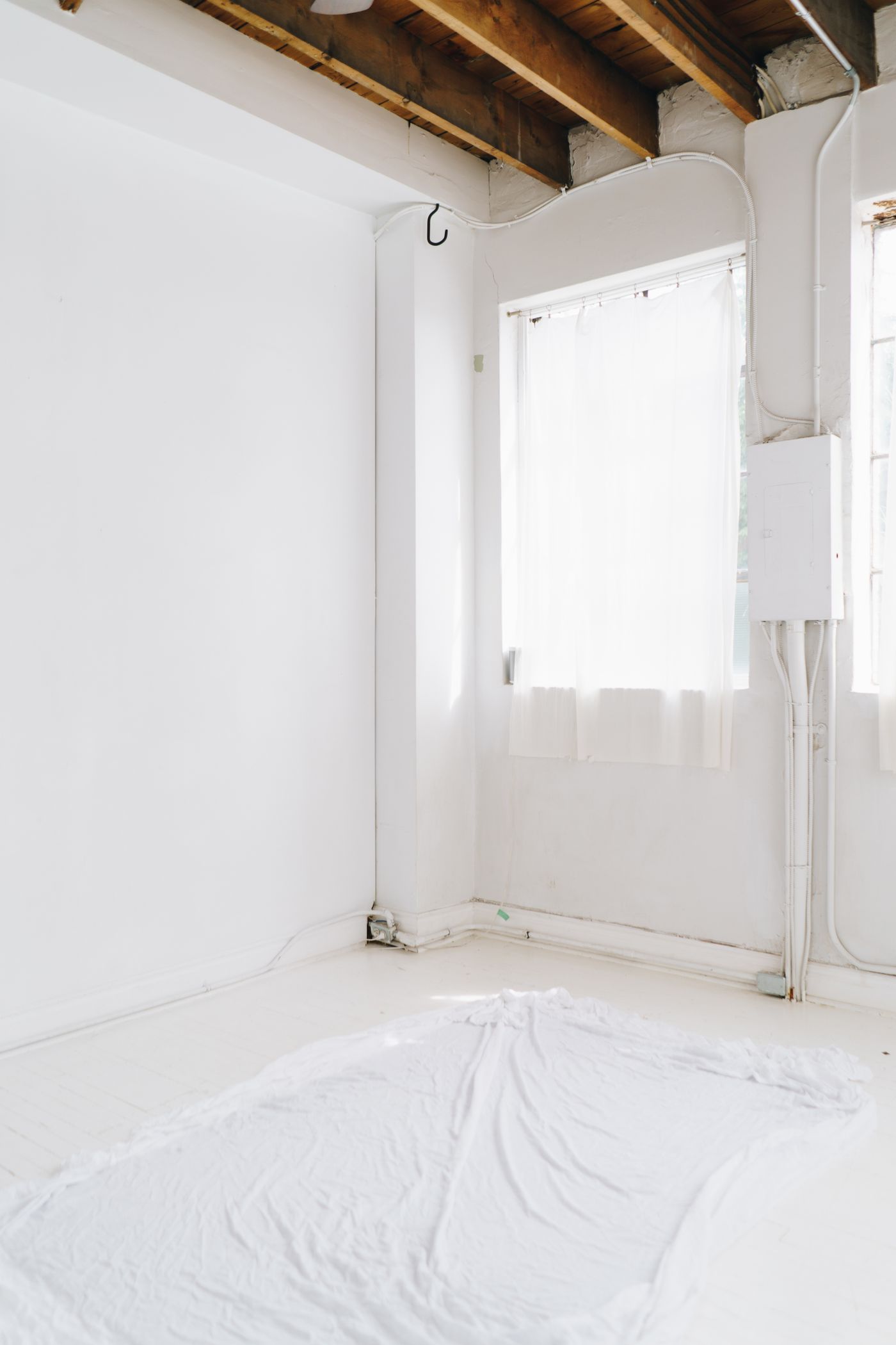 Bright room during renovation