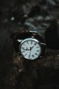 Silver Round Analog Watch at 10 10