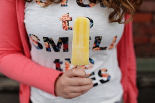 Free Person Holding Popsicle Ice Cream Stock Photo