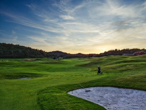 Golf Course at Sunset