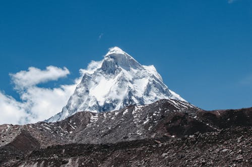 Snowcapped Mountain Peak