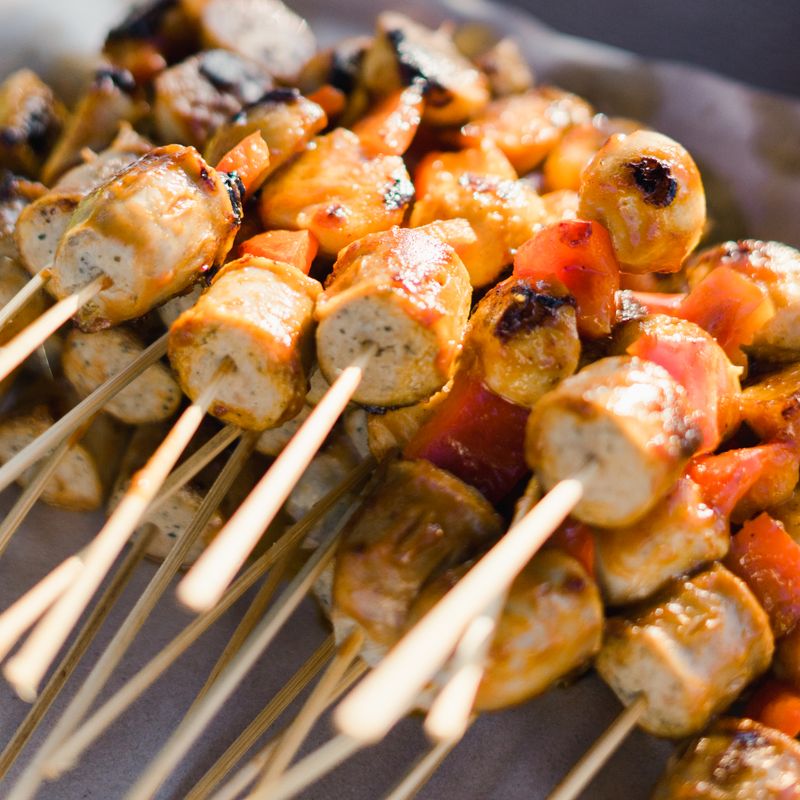 Budget Chicken and Bell Pepper Skewers