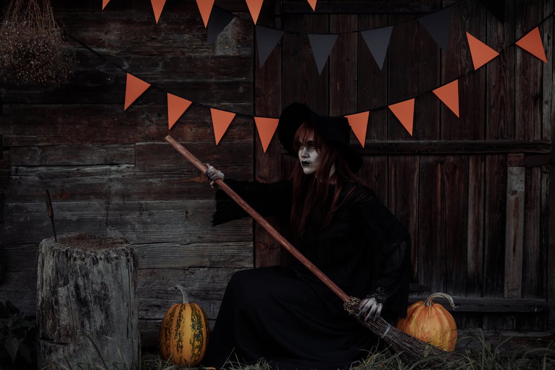 Witch With her Broom