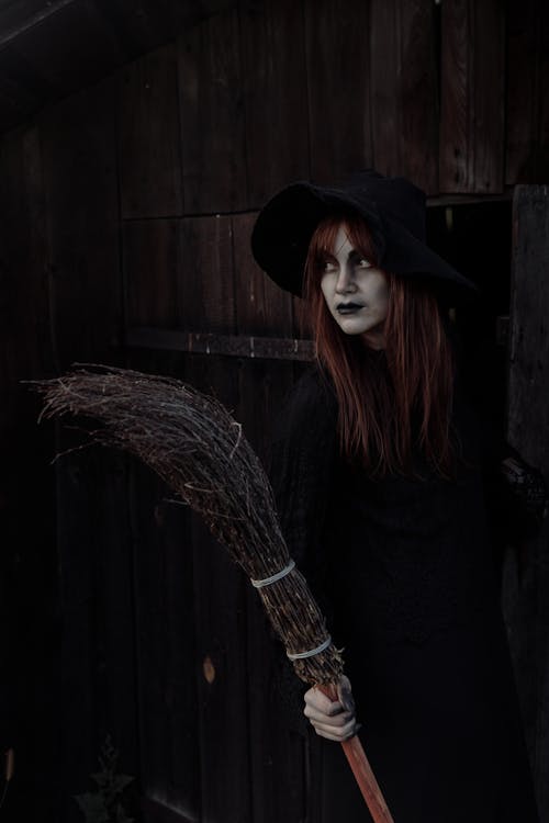 Witch With her Broom