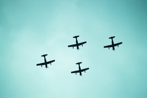 Ingyenes stockfotó fehér ég, repülő, repülőgépek témában