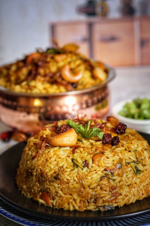 Foto profissional grátis de biryani, comida indiana, delicioso