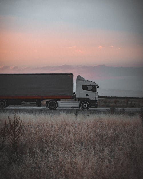 Gratis stockfoto met aanhangwagen, bedrijf, gras