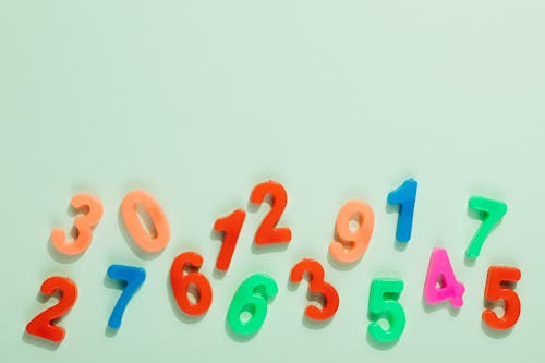 Colorful Plastic Numbers for Kids to Learn From 