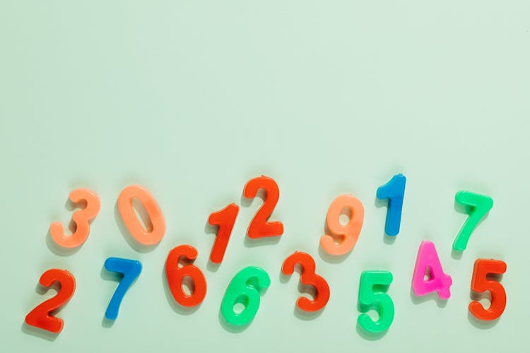 Colorful Plastic Numbers For Kids To Learn From 