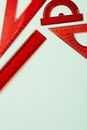 Red and White Paper on White Surface